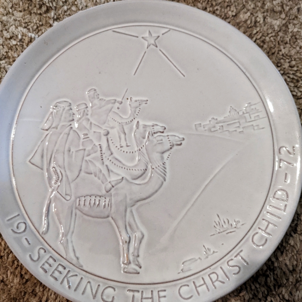 FRANKOMA 1972 'Seeking The Christ Child' Plate